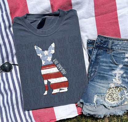 Patriotic Dogs - WHITE TEXT