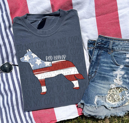 Patriotic Dogs - WHITE TEXT