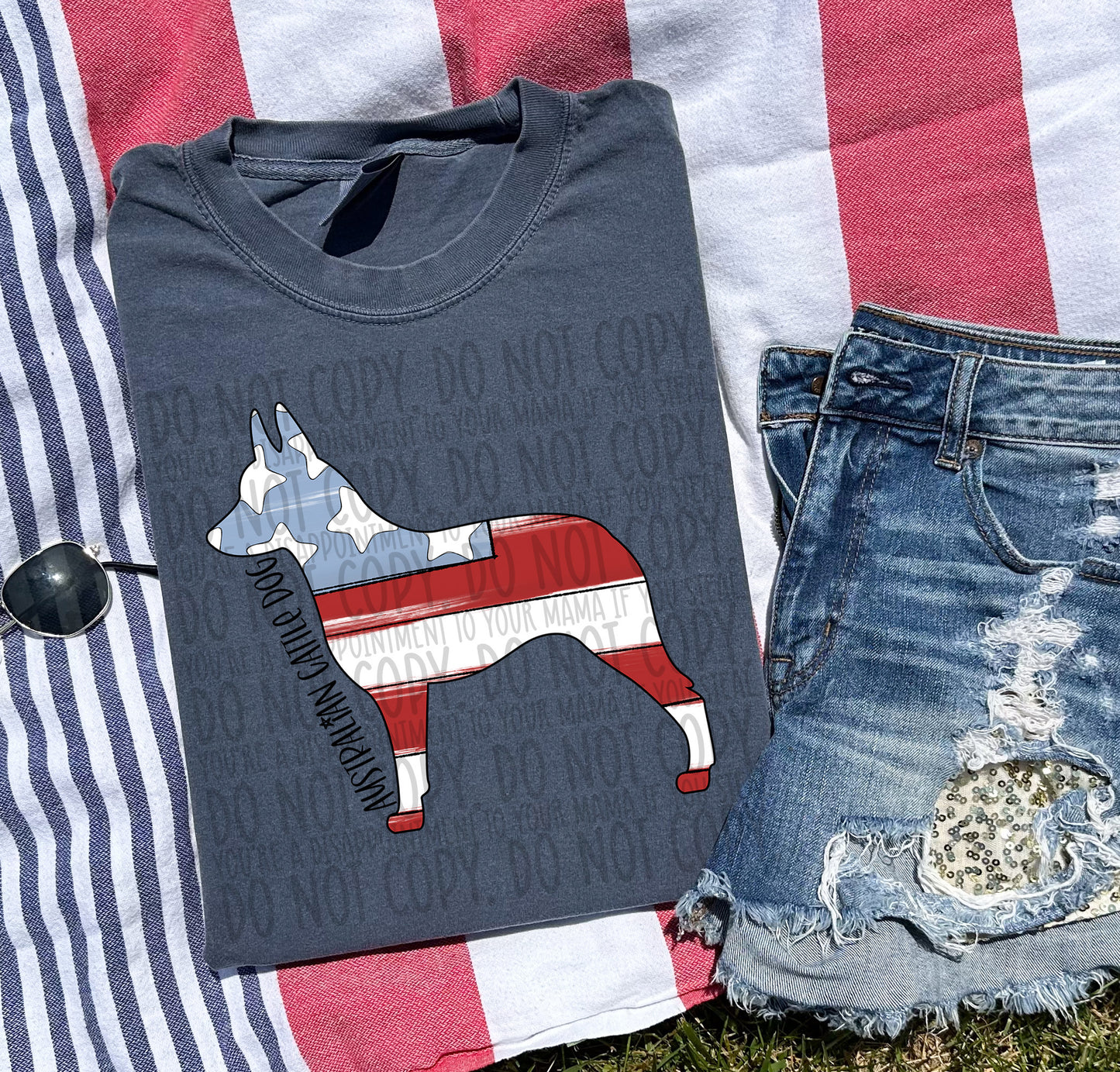Patriotic Dogs - BLACK TEXT
