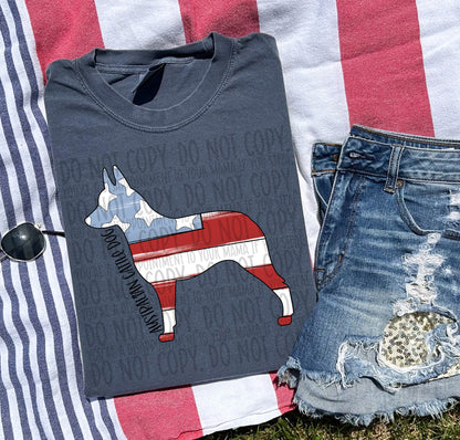 Patriotic Dogs - BLACK TEXT