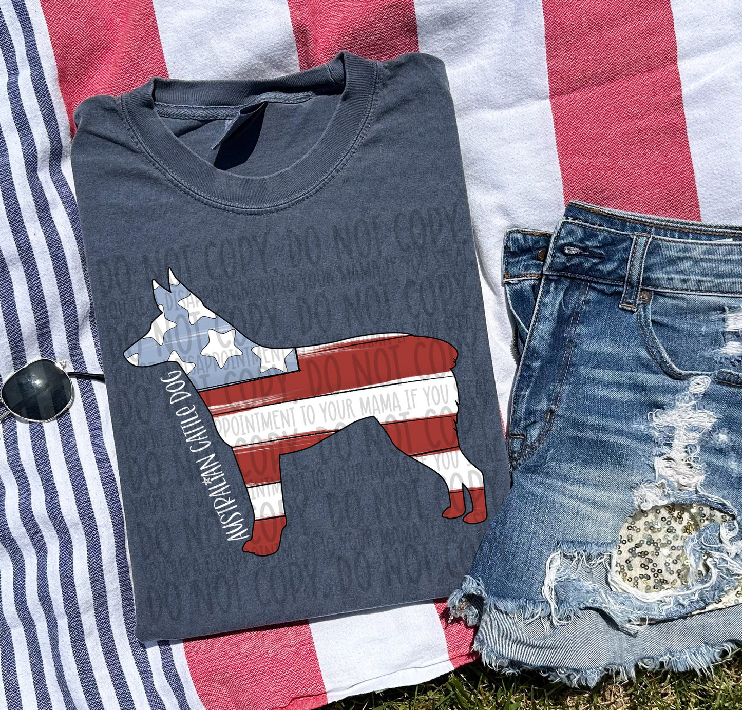 Patriotic Dogs - WHITE TEXT