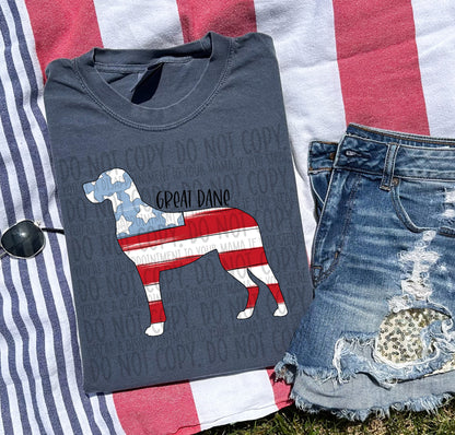 Patriotic Dogs - BLACK TEXT