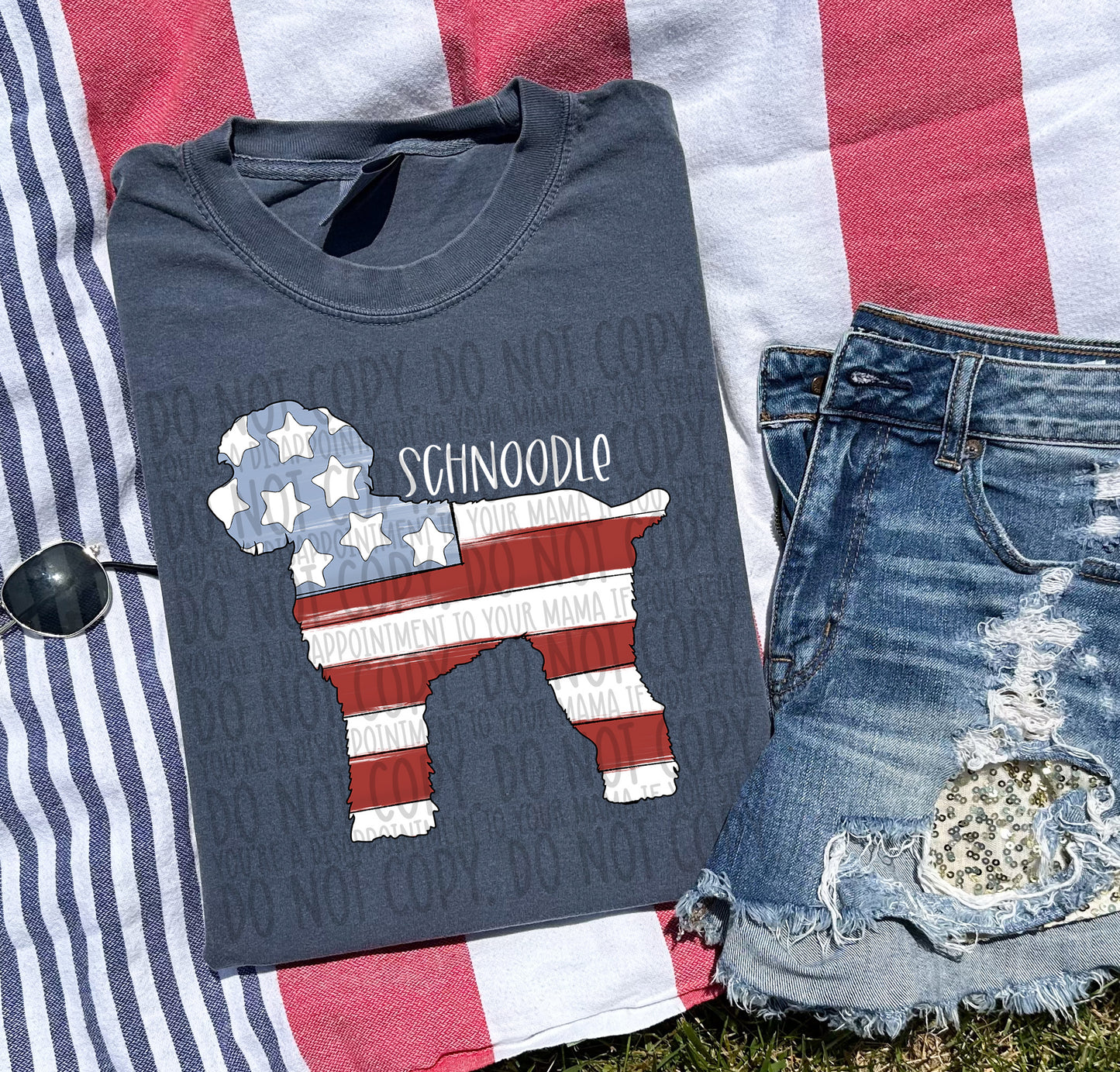 Patriotic Dogs - WHITE TEXT