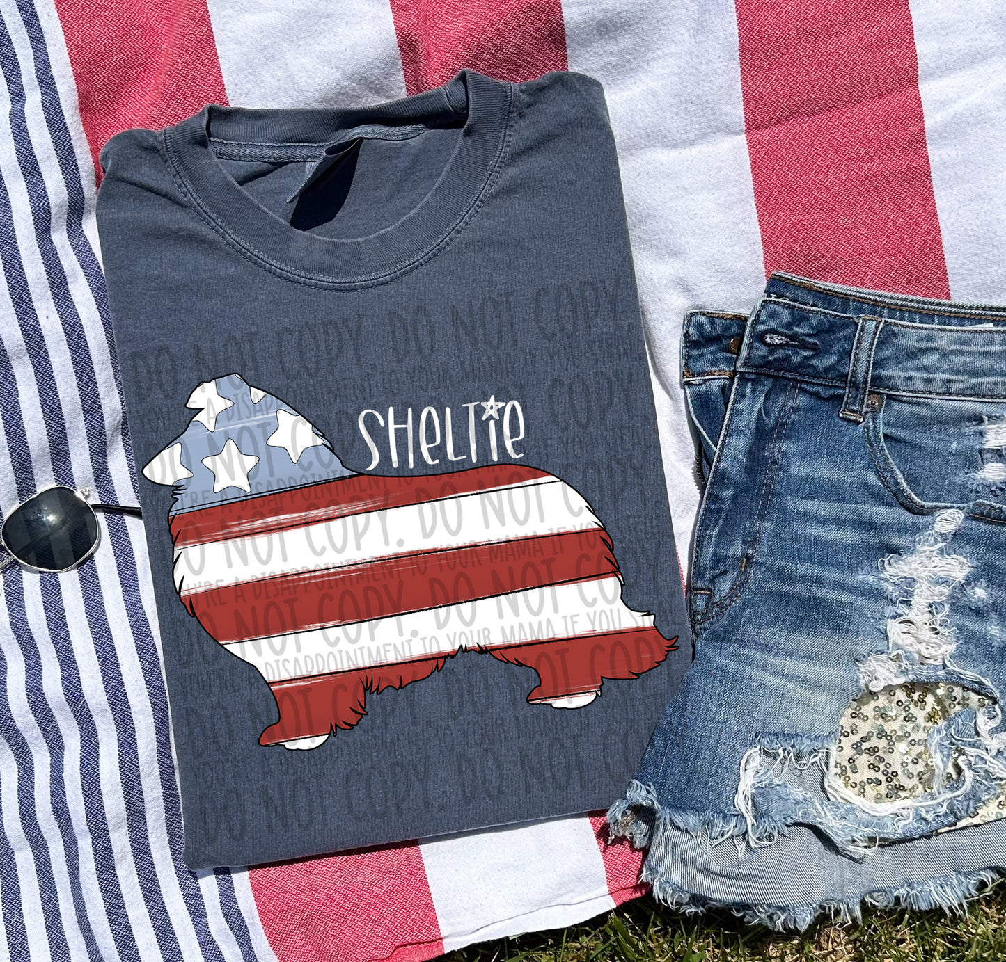 Patriotic Dogs - WHITE TEXT