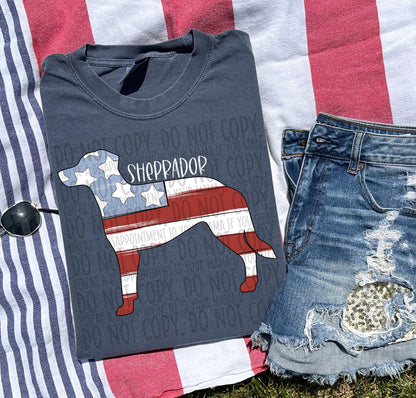 Patriotic Dogs - WHITE TEXT