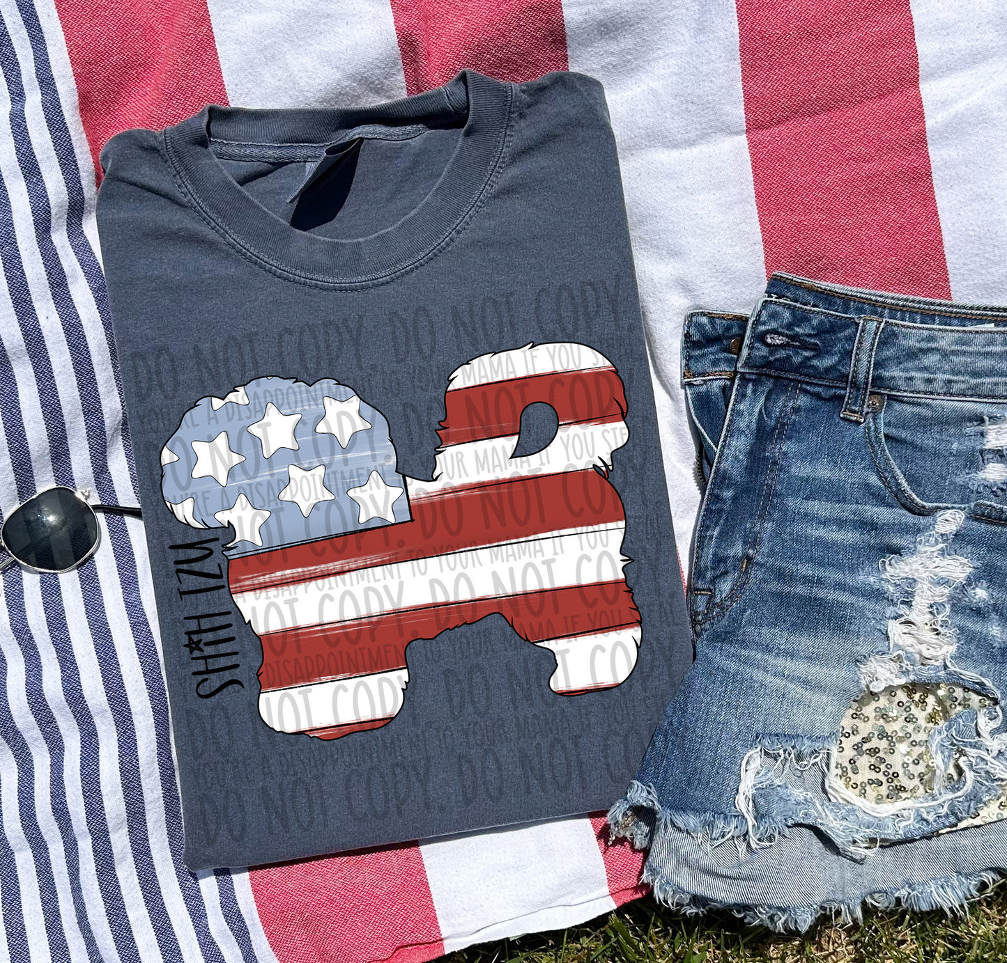Patriotic Dogs - BLACK TEXT