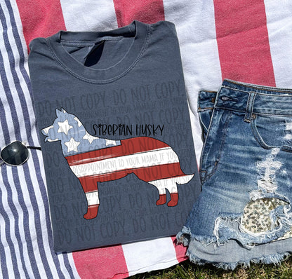 Patriotic Dogs - BLACK TEXT