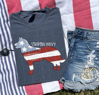 Patriotic Dogs - WHITE TEXT