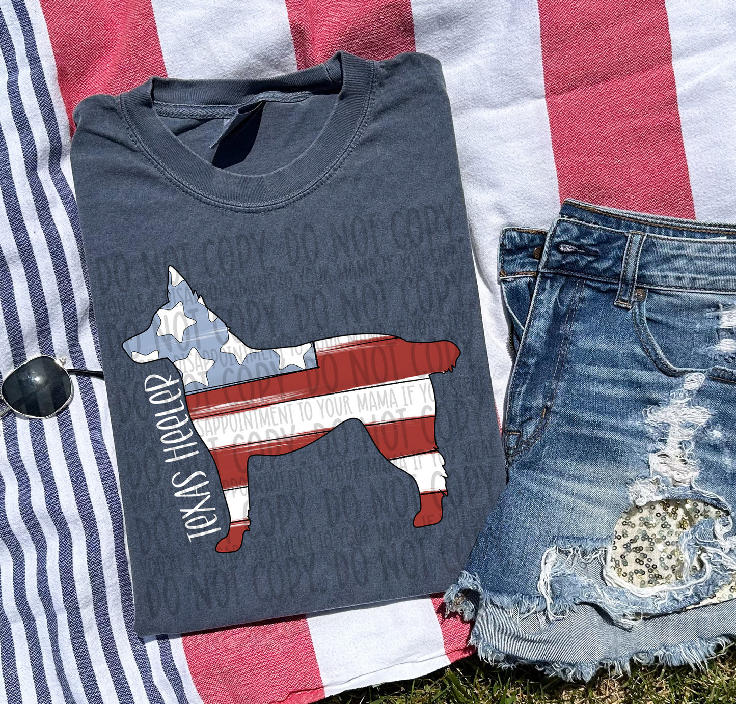 Patriotic Dogs - WHITE TEXT