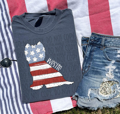 Patriotic Dogs - WHITE TEXT