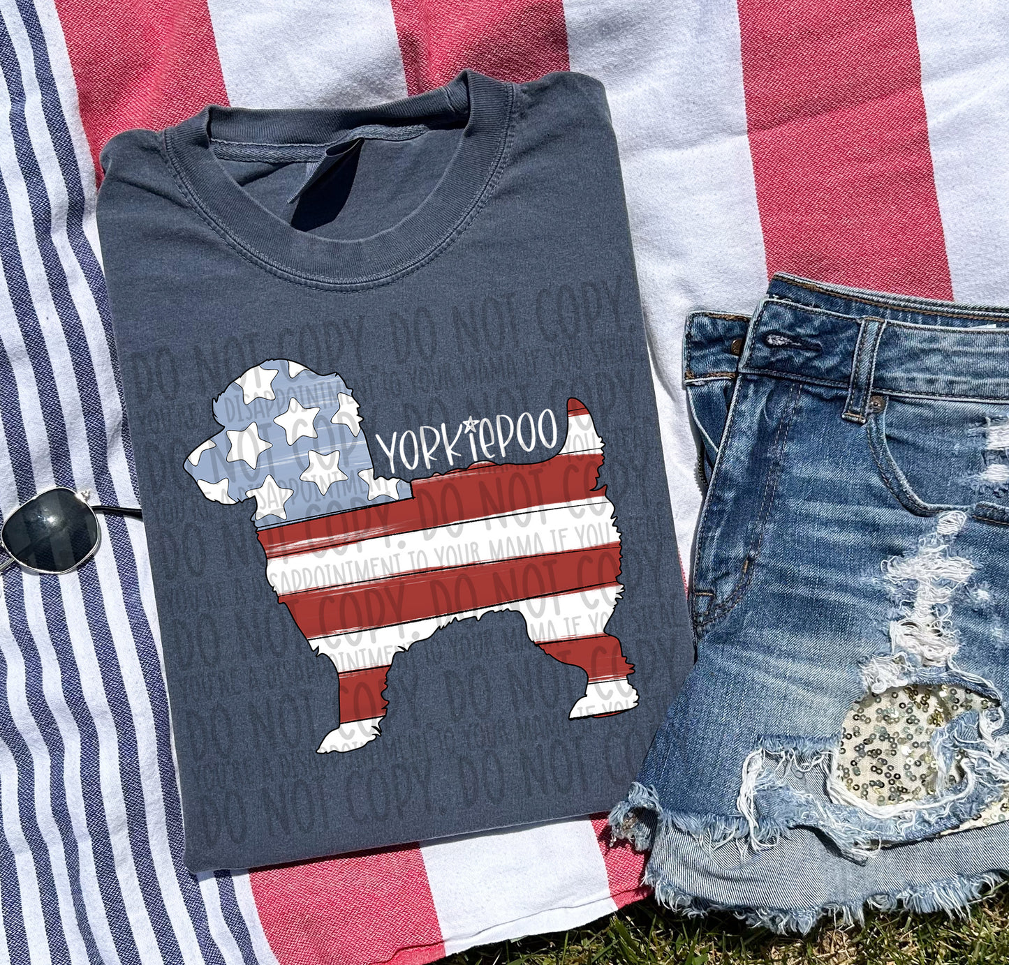 Patriotic Dogs - WHITE TEXT