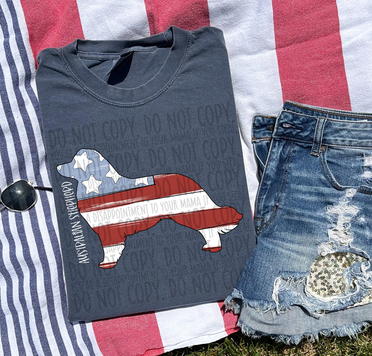Patriotic Dogs - WHITE TEXT