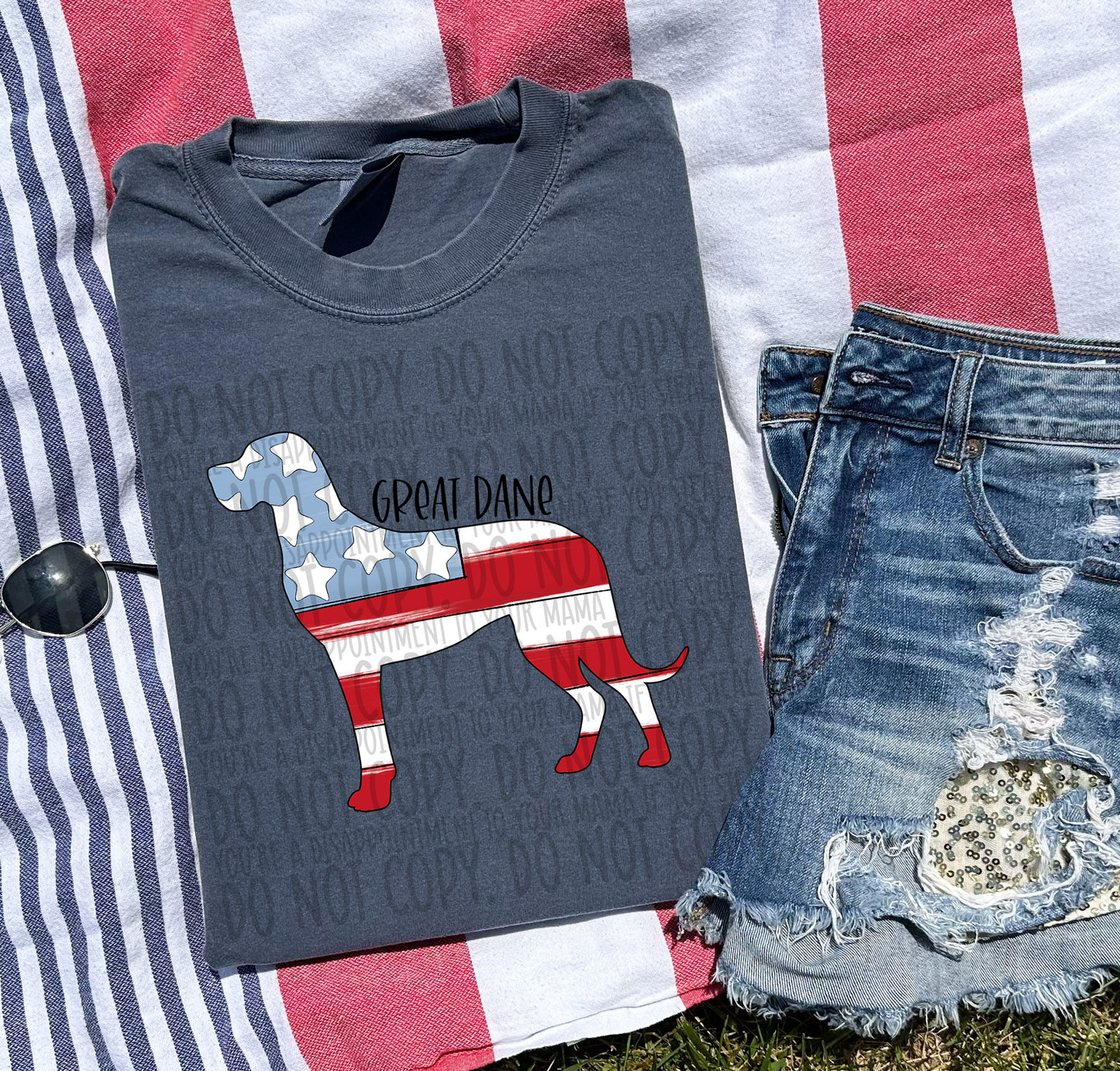 Patriotic Dogs - BLACK TEXT