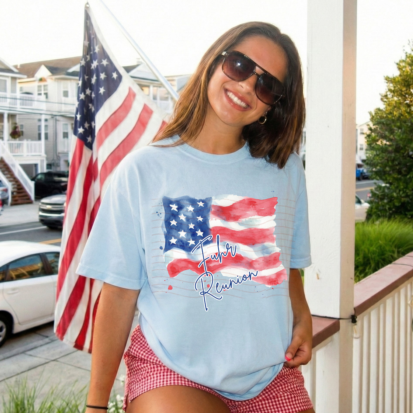 CUSTOMIZABLE - American Flag Text