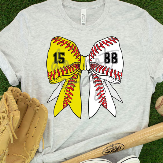 Softball - Baseball Bow Numbers