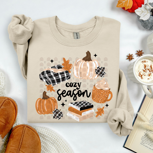 Cozy Season Books And Pumpkins