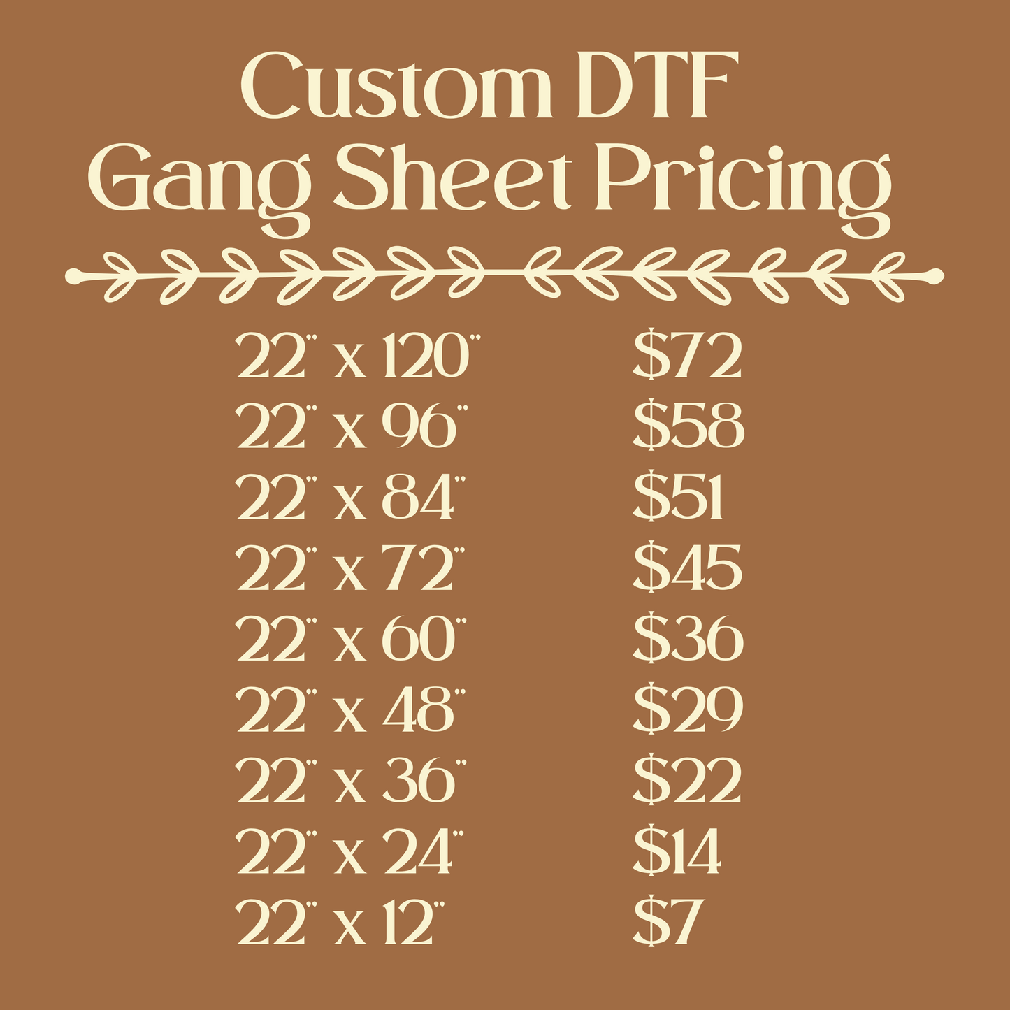 Custom DTF Gang Sheet