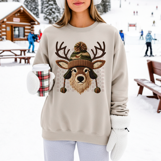 Deer In Camo Hat