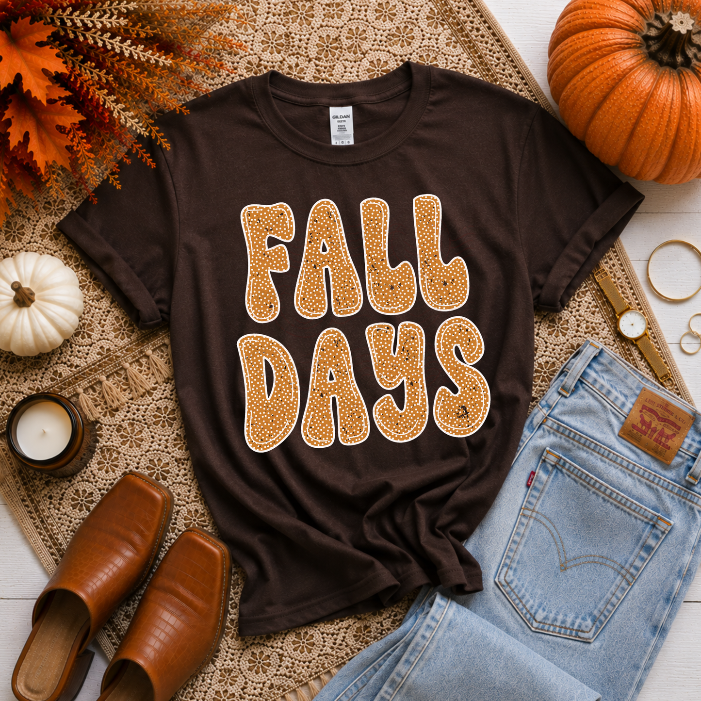 Fall Days Polka Dots