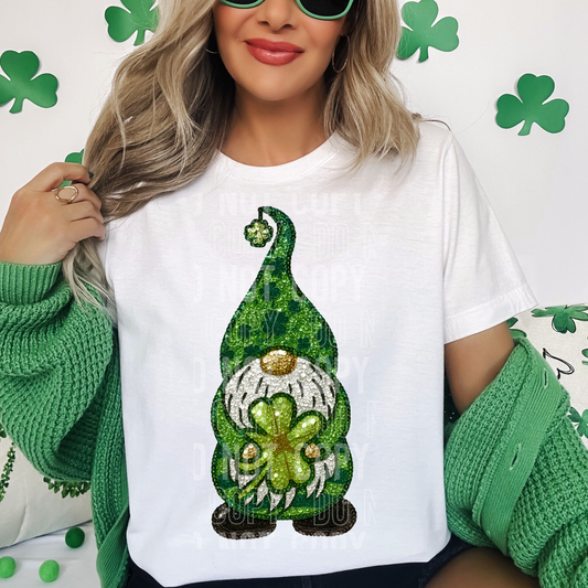 Gnome St. Patrick's Day Faux Sequin