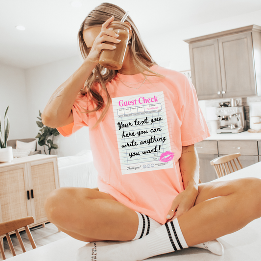 CUSTOMIZABLE - Guest Check