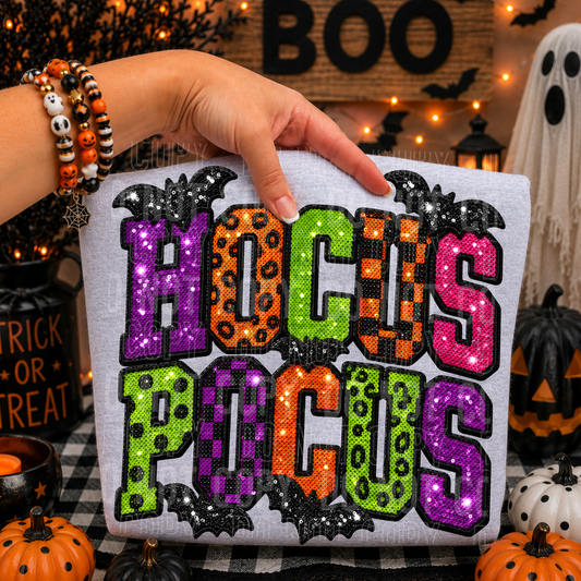 Bats Hocus Pocus Sequin