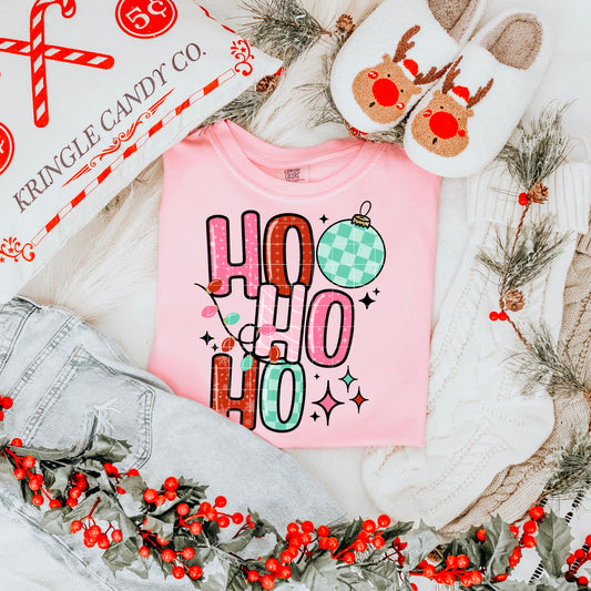 Ho Ho Ho Pink And Red