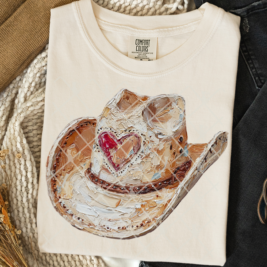 Hand Painted Cowboy Hat