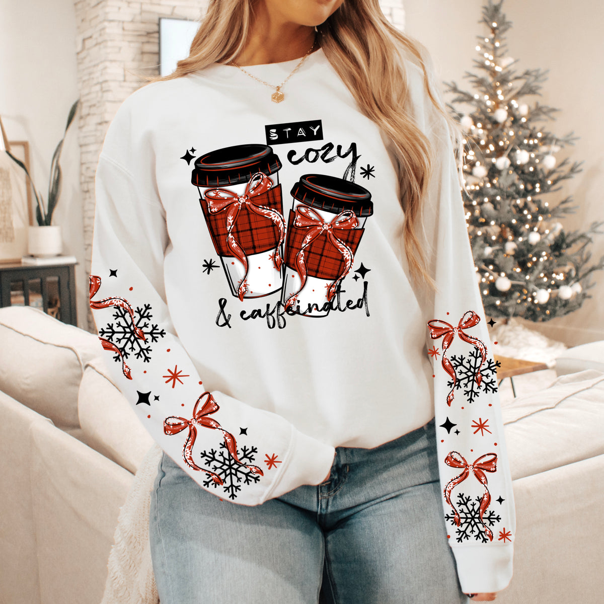 Plaid Stay Cozy Coffee