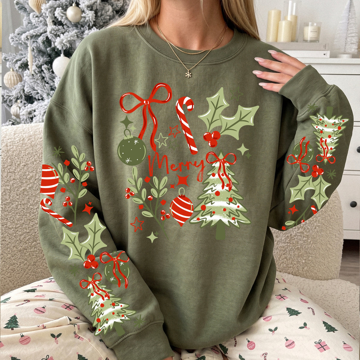 Merry Tree And Holly