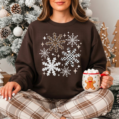 Checkered Leopard Snowflakes