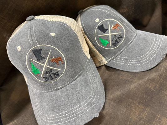 Embroidered Minnesota Middle Placement Hat