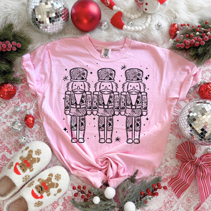 3 Patterned Nutcrackers