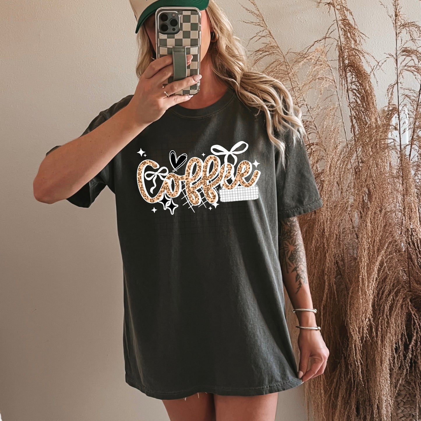 Coffee Leopard Cursive