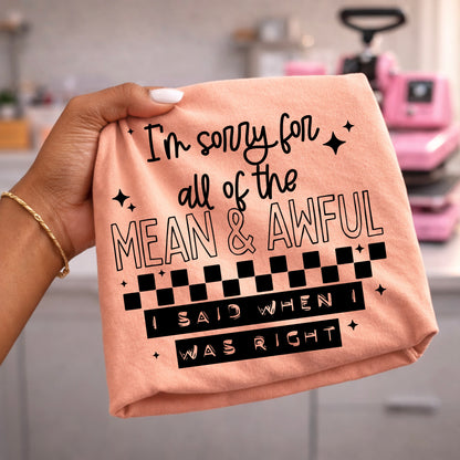Mean And Awful Things
