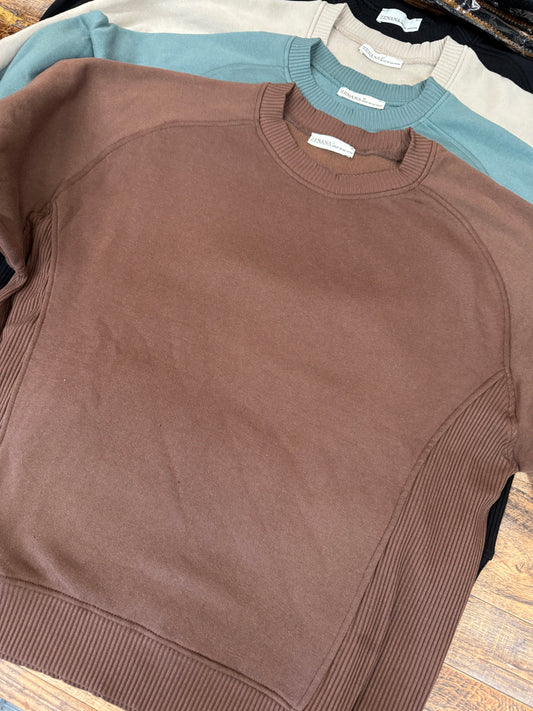 Dark Brown Light Weight Sweatshirt