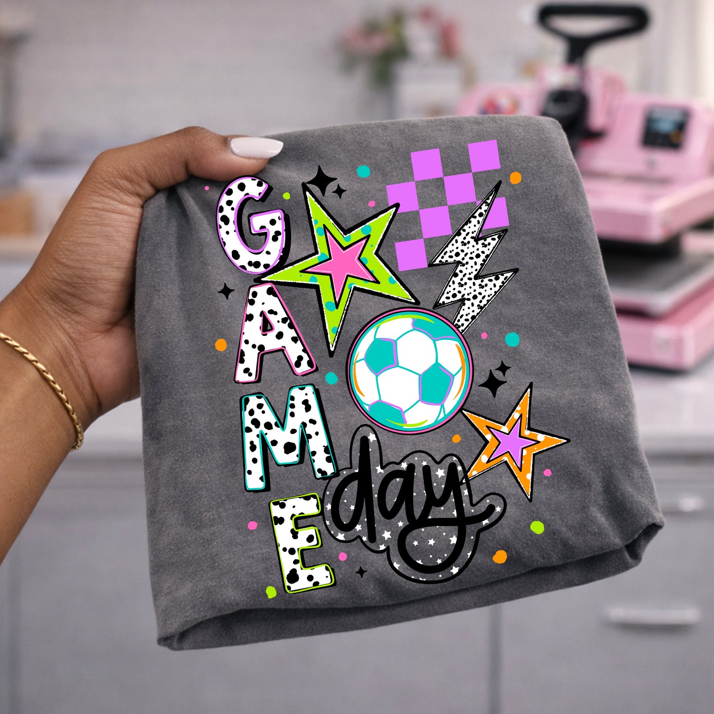 Checker Stars Game Day