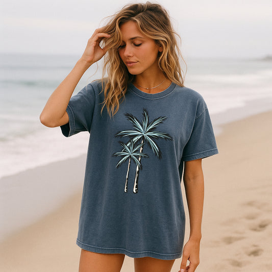 Blue Palm Trees