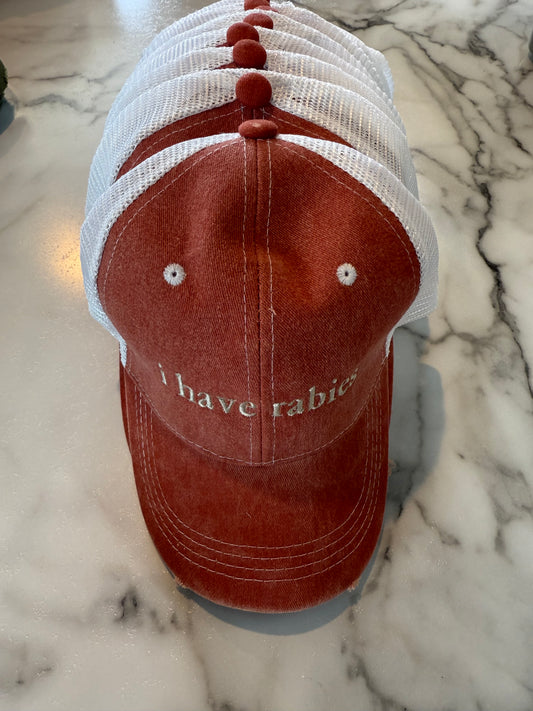 Embroidered I Have Rabies Cap
