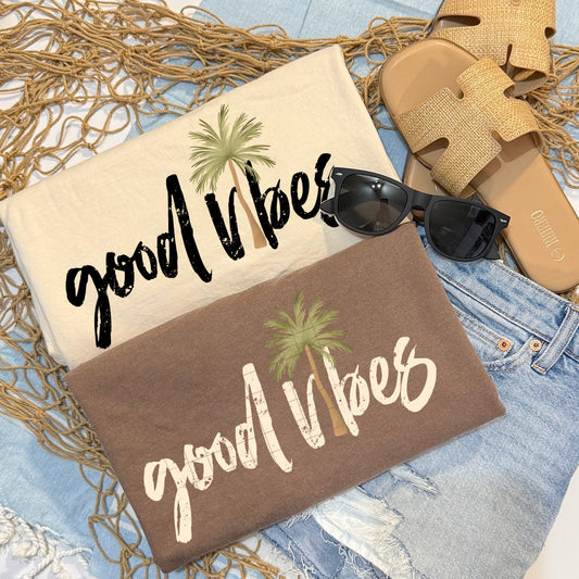 Good Vibes Palm Tree