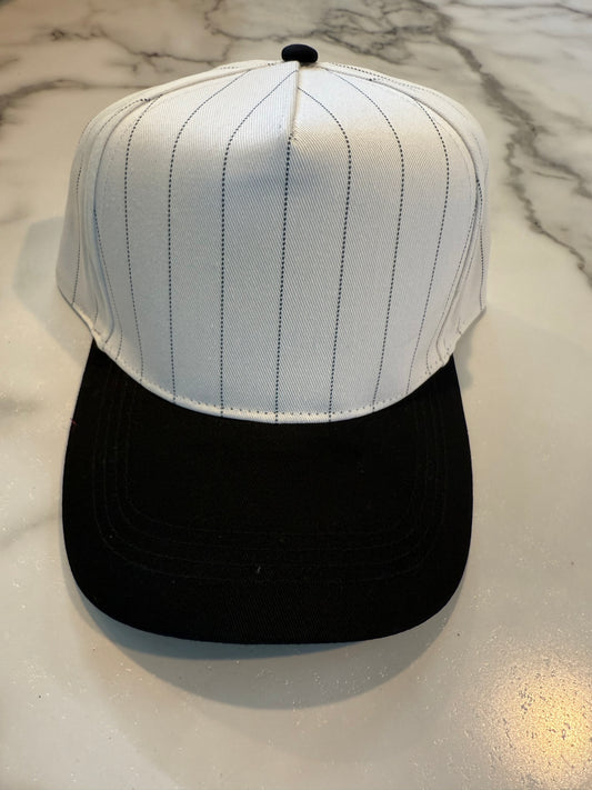 BLANK Black Pinstripe Hat