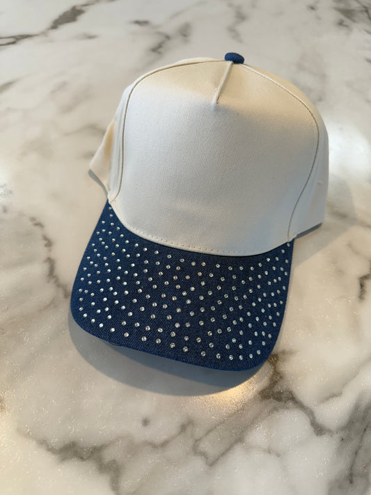 BLANK Rhinestone Bill Hat