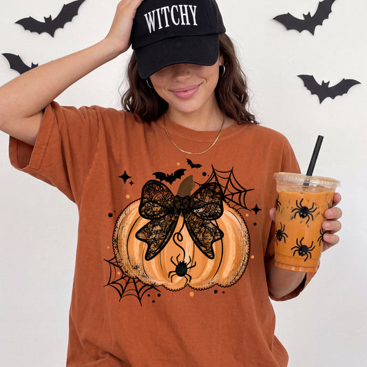 Lace Bow Pumpkin