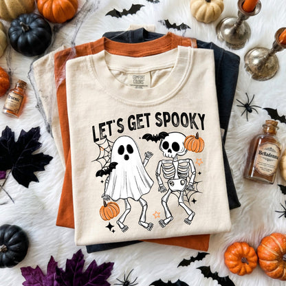 Ghost And Skeleton Let's Get Spooky
