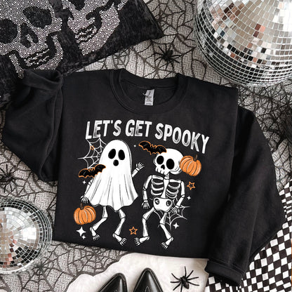 Ghost And Skeleton Let's Get Spooky