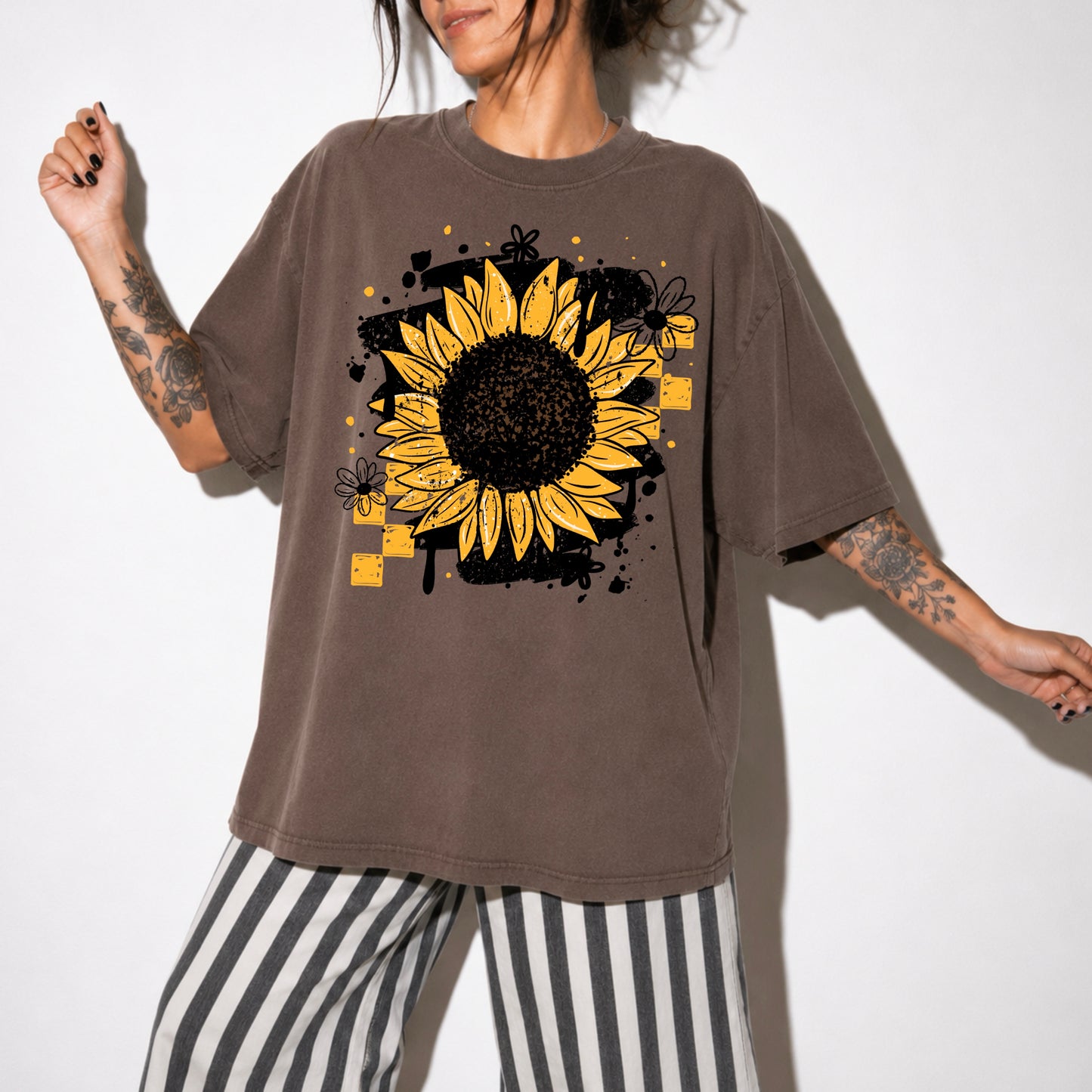 Drippy Grunge Sunflower