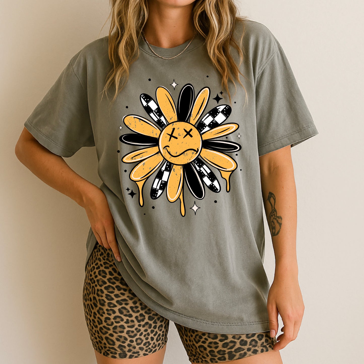 Drippy Checker Flower