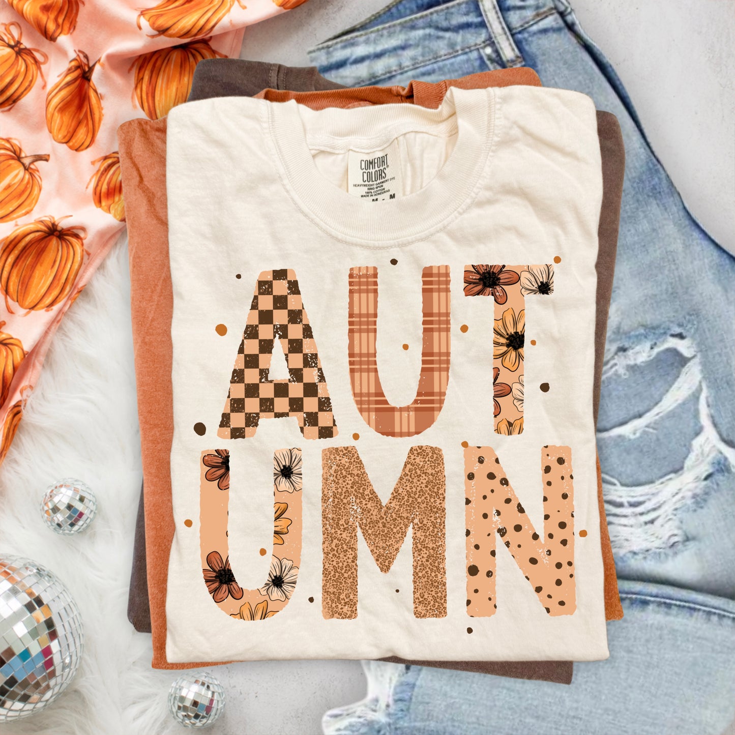 Autumn Pattern Letters