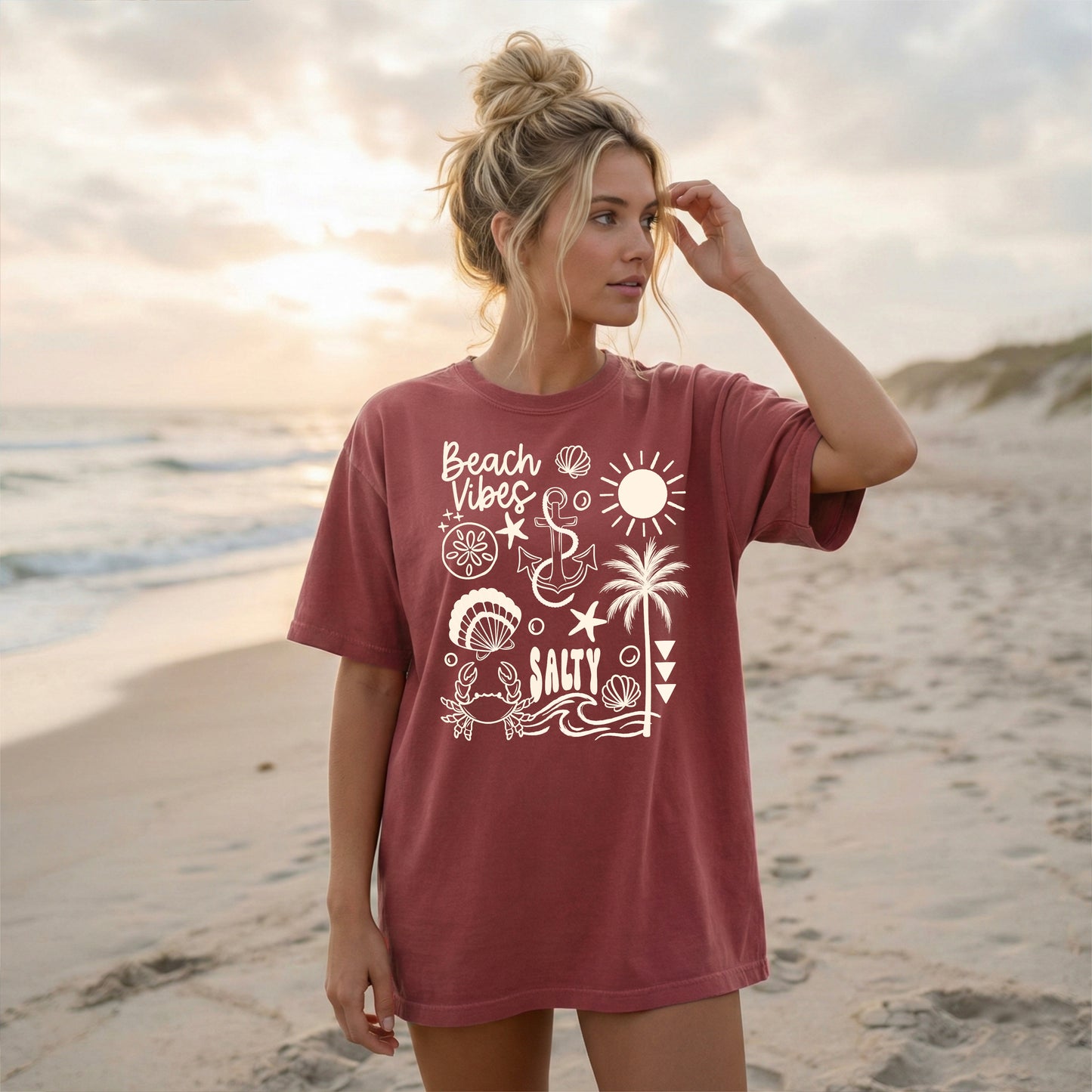 Salty Beach Vibes Collage