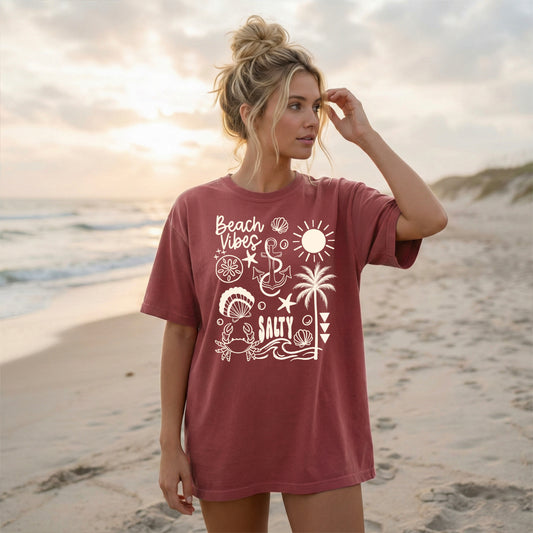 Salty Beach Vibes Collage